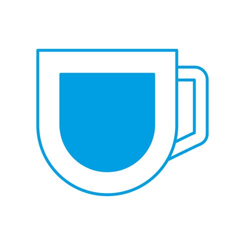 kaffe mugg ikon vektor