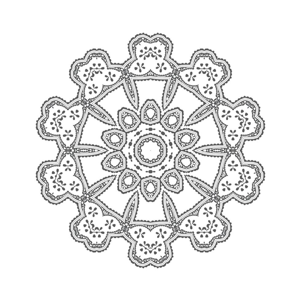 eleganter Linienkunst-Mandala-Vektor für Design vektor