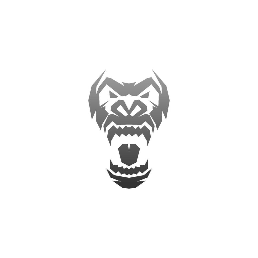 Gorilla-Logo-Design-Vektor-Symbol-Vorlage vektor