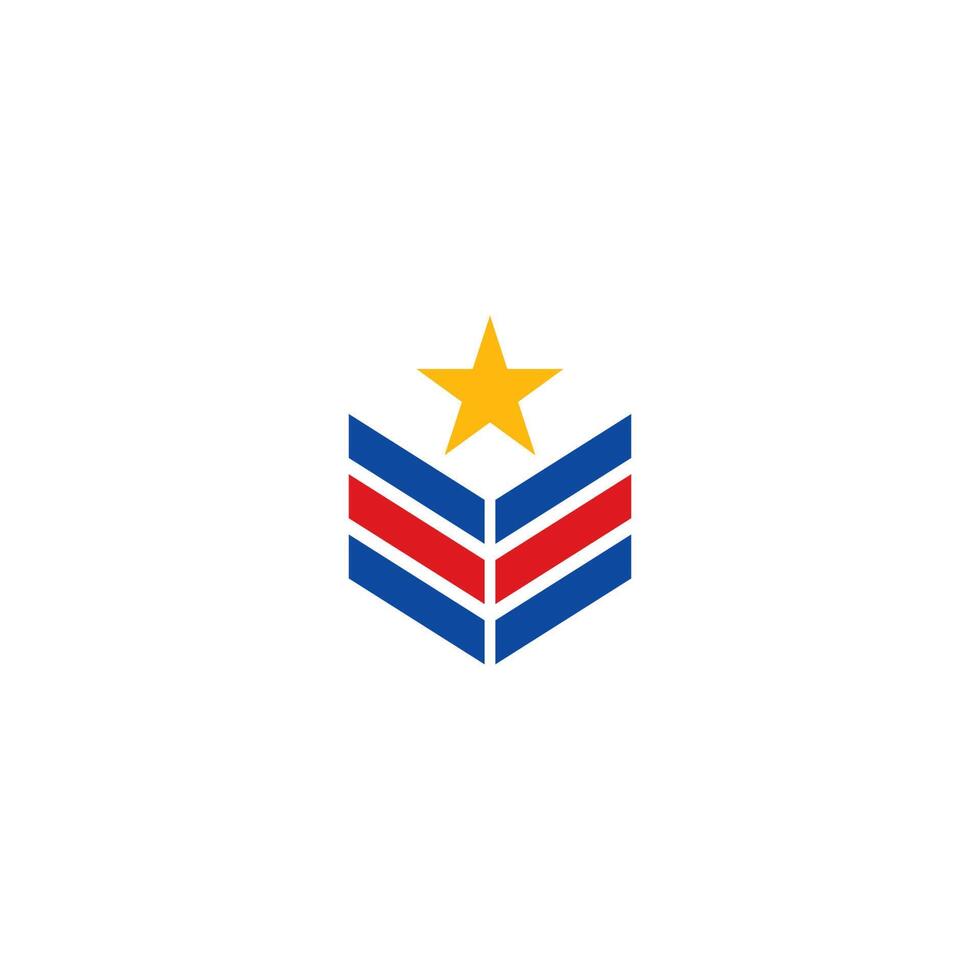 militär badge logotyp ikon mall illustration vektor