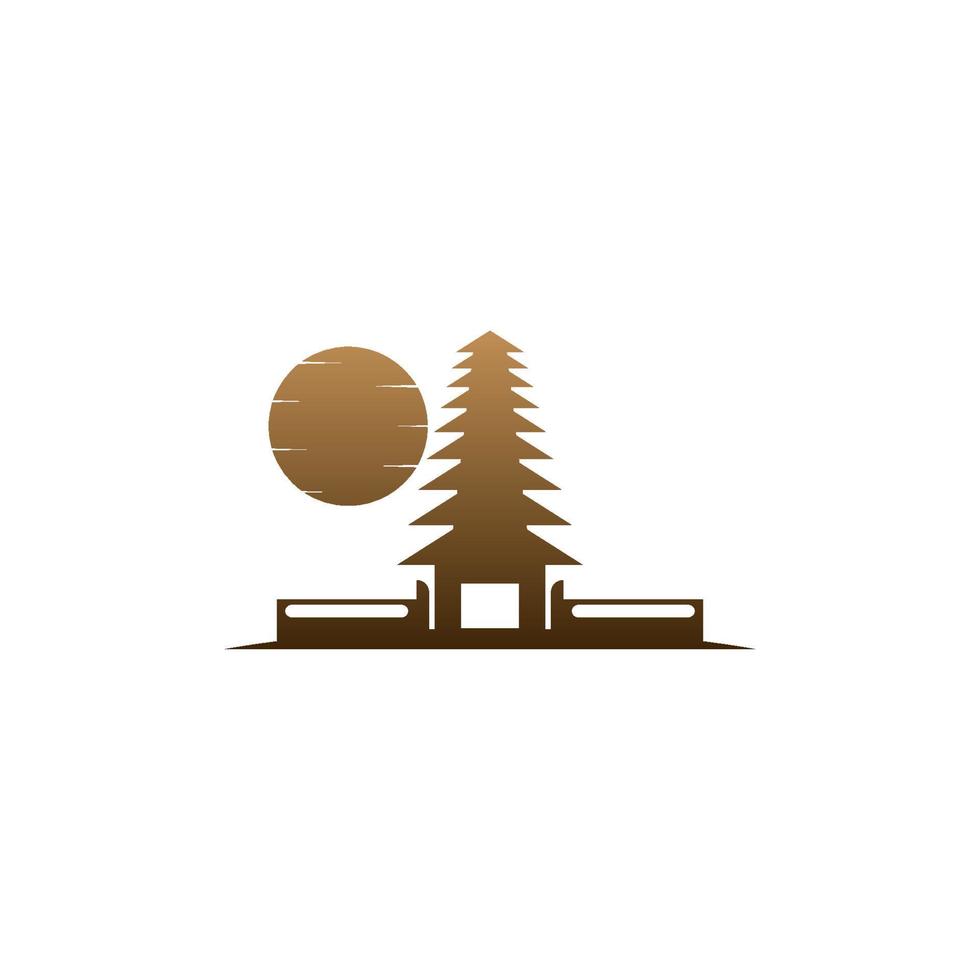 Pura-Symbol-Logo-Design-Illustrationsvorlage vektor
