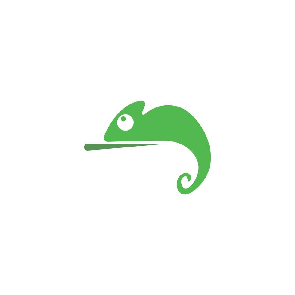 kameleont logotyp ikon designmall illustration vektor