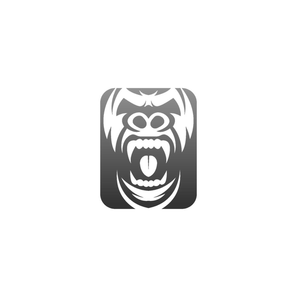 Gorilla-Logo-Design-Vektor-Symbol-Vorlage vektor