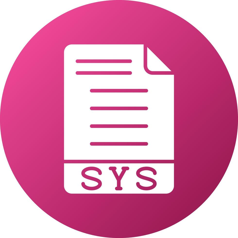sys-ikonstil vektor