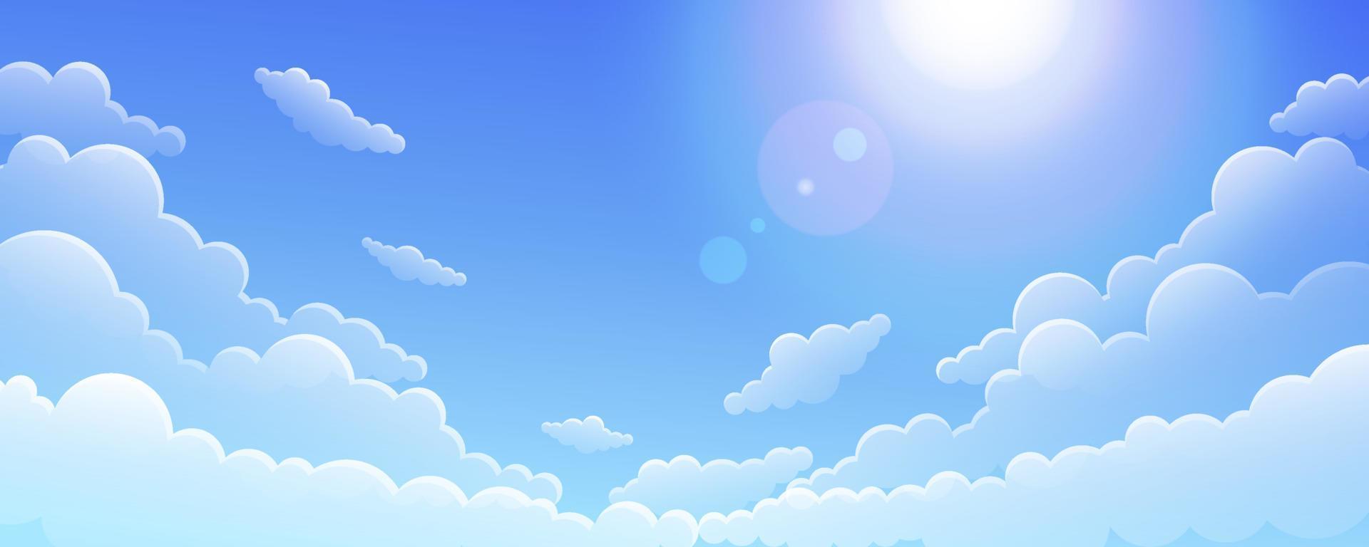 blauer Himmel Hintergrund vektor