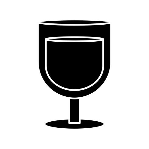 Glas-Symbol zu trinken vektor