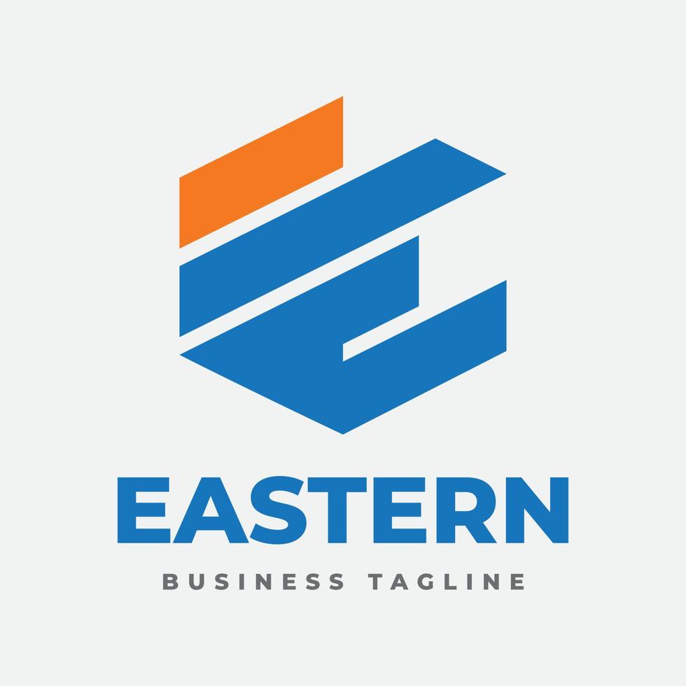 östra - e logotyp mall vektor