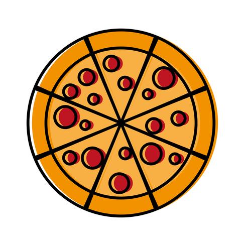 pizza ikon bild vektor
