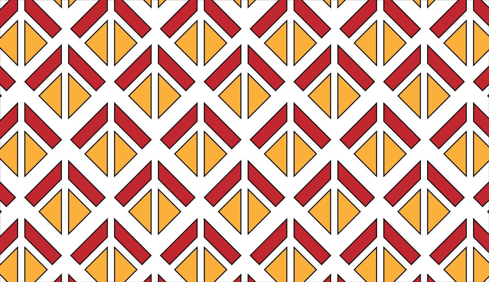linosnitt stil geometriska sömlösa mönster. upprepande trianglar, geometrisk form motiv bakgrund. enkel klassisk prydnad. vektor