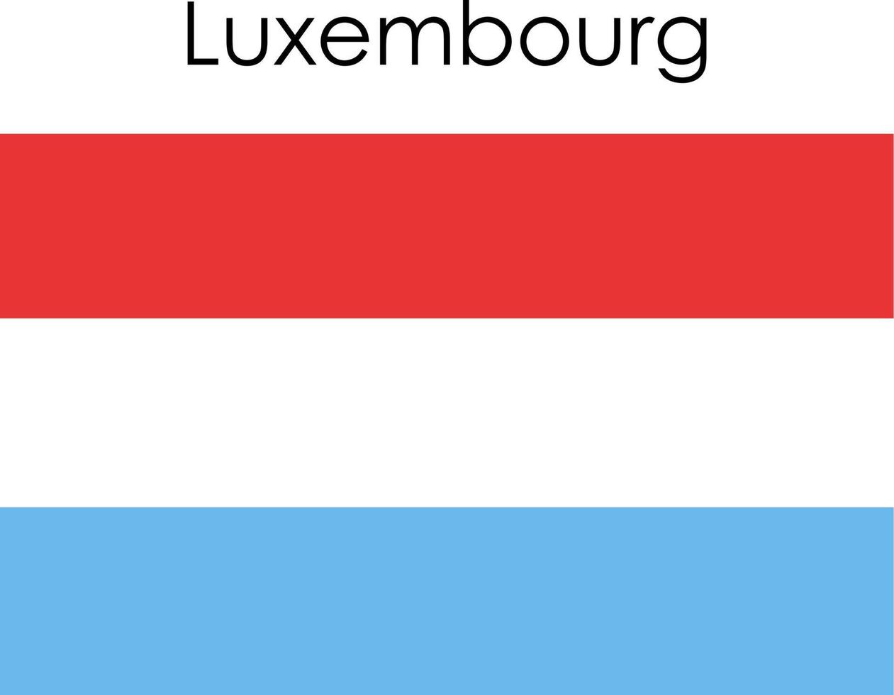 Nationalflaggensymbol Luxemburg vektor