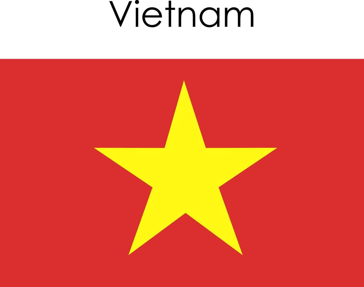 Nationalflaggensymbol Vietnam vektor