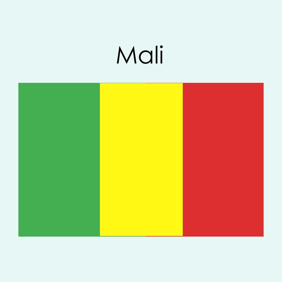 nationalflaggensymbol mali vektor