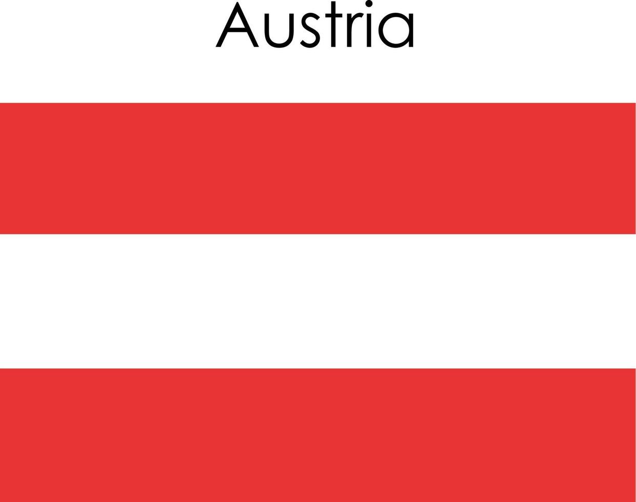 Nationalflaggensymbol Österreich vektor