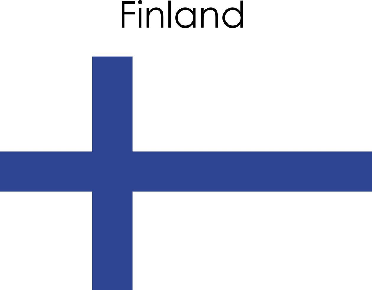 Nationalflaggensymbol Finnland vektor