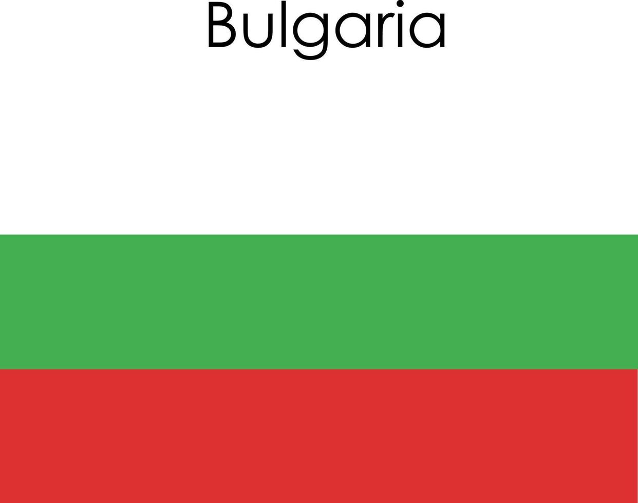 Nationalflaggensymbol Bulgarien vektor