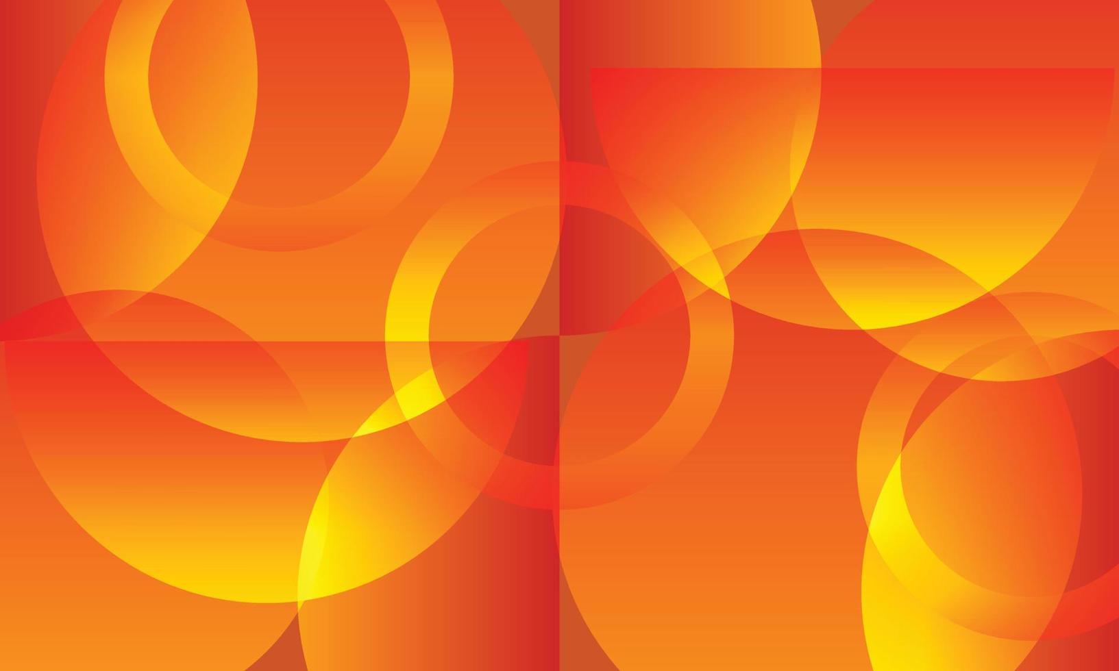 abstrakter orangefarbener Kreis, der den Schichthintergrund überlappt. vektor