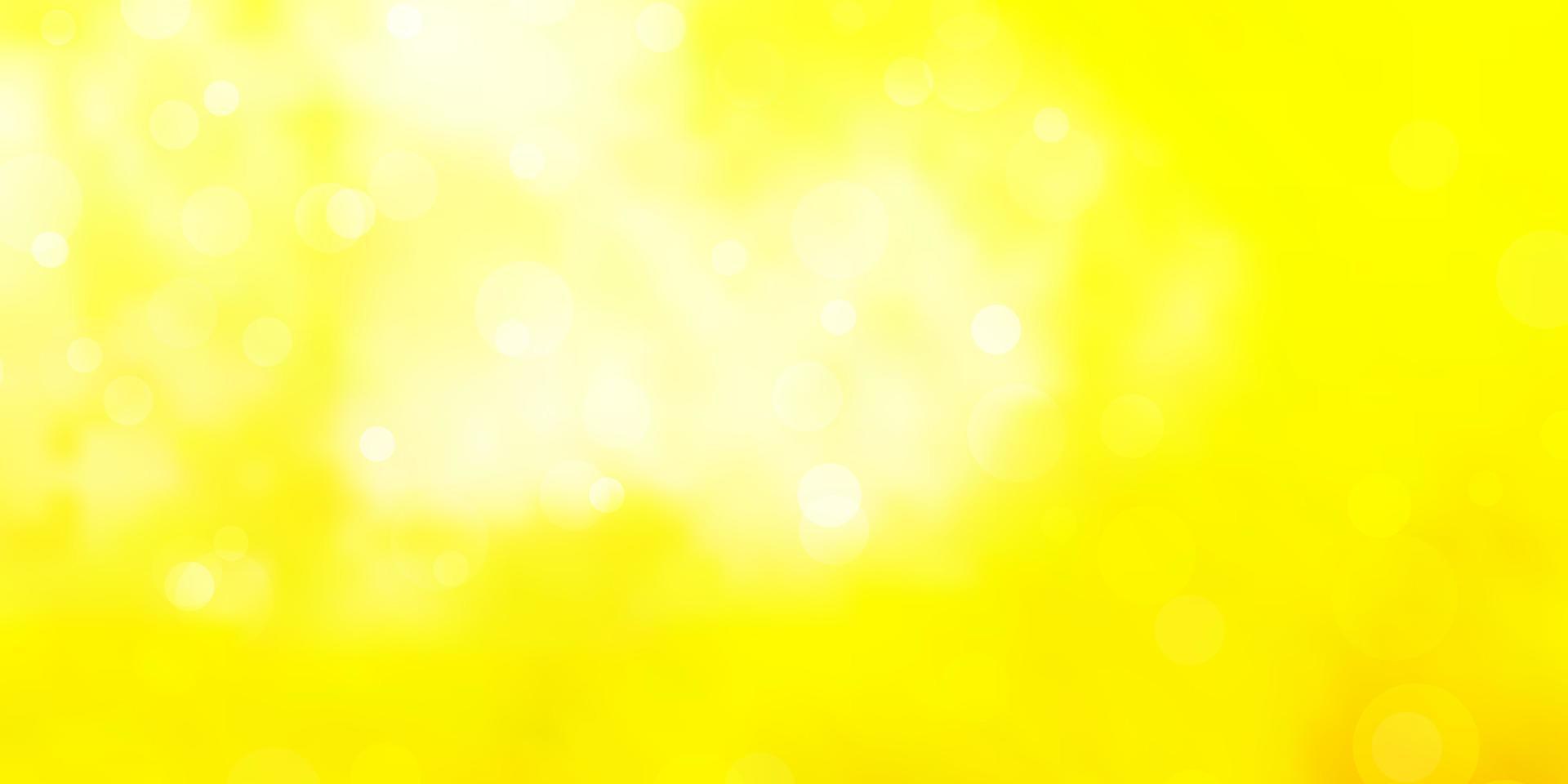 ljus gul vektor bakgrund med cirklar.