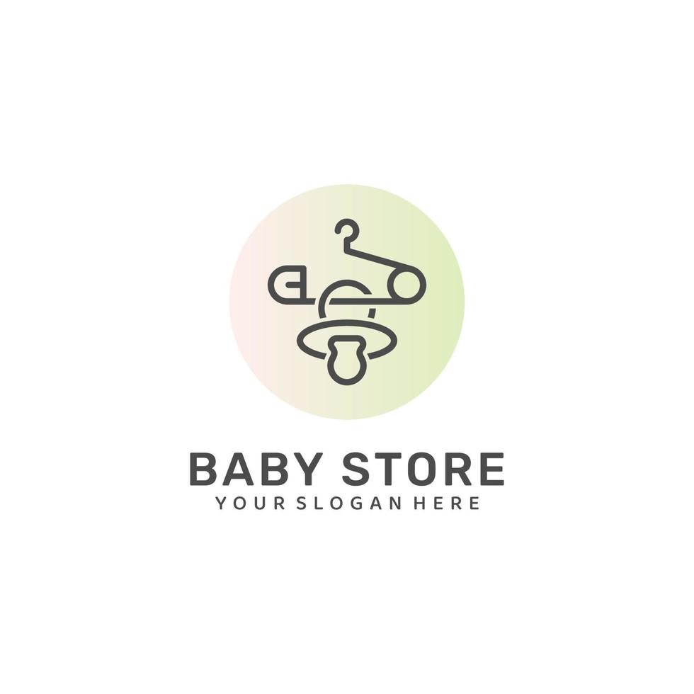 babybutikens logotyp. vektor design.