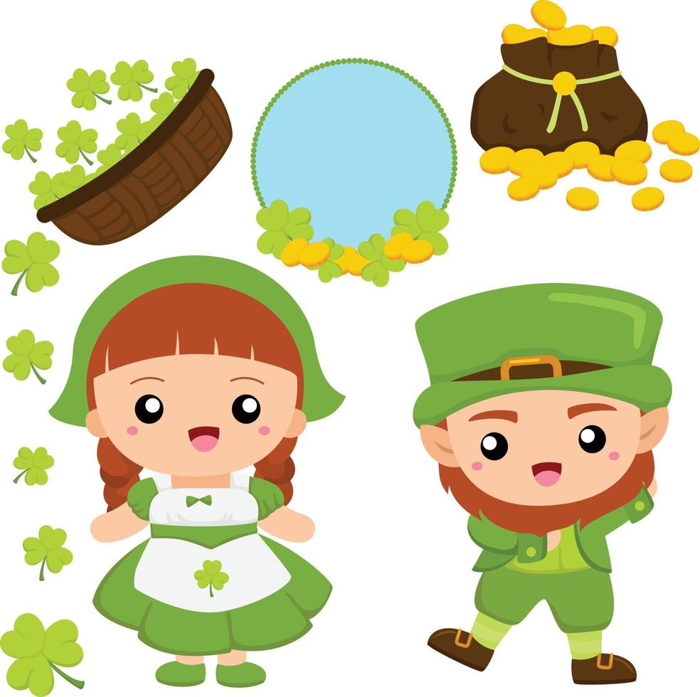 st patricks dag firande illustration vektor