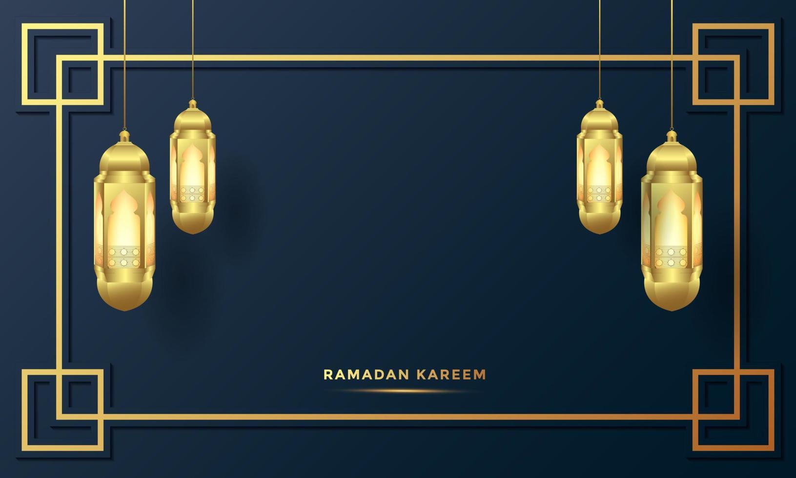 ramadan kareem arabische kalligraphie hintergrundvektorillustration vektor