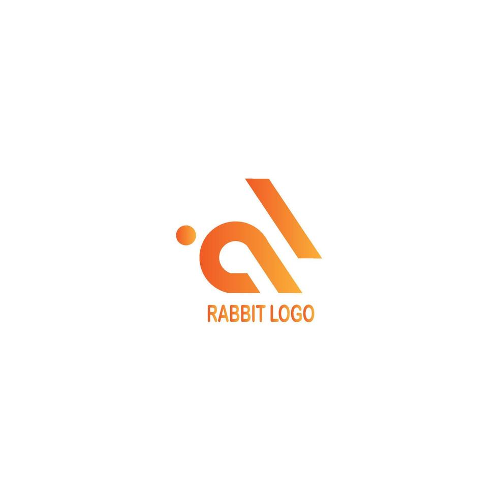 Kaninchen-Logo-Illustration geeignet für Marken und andere vektor