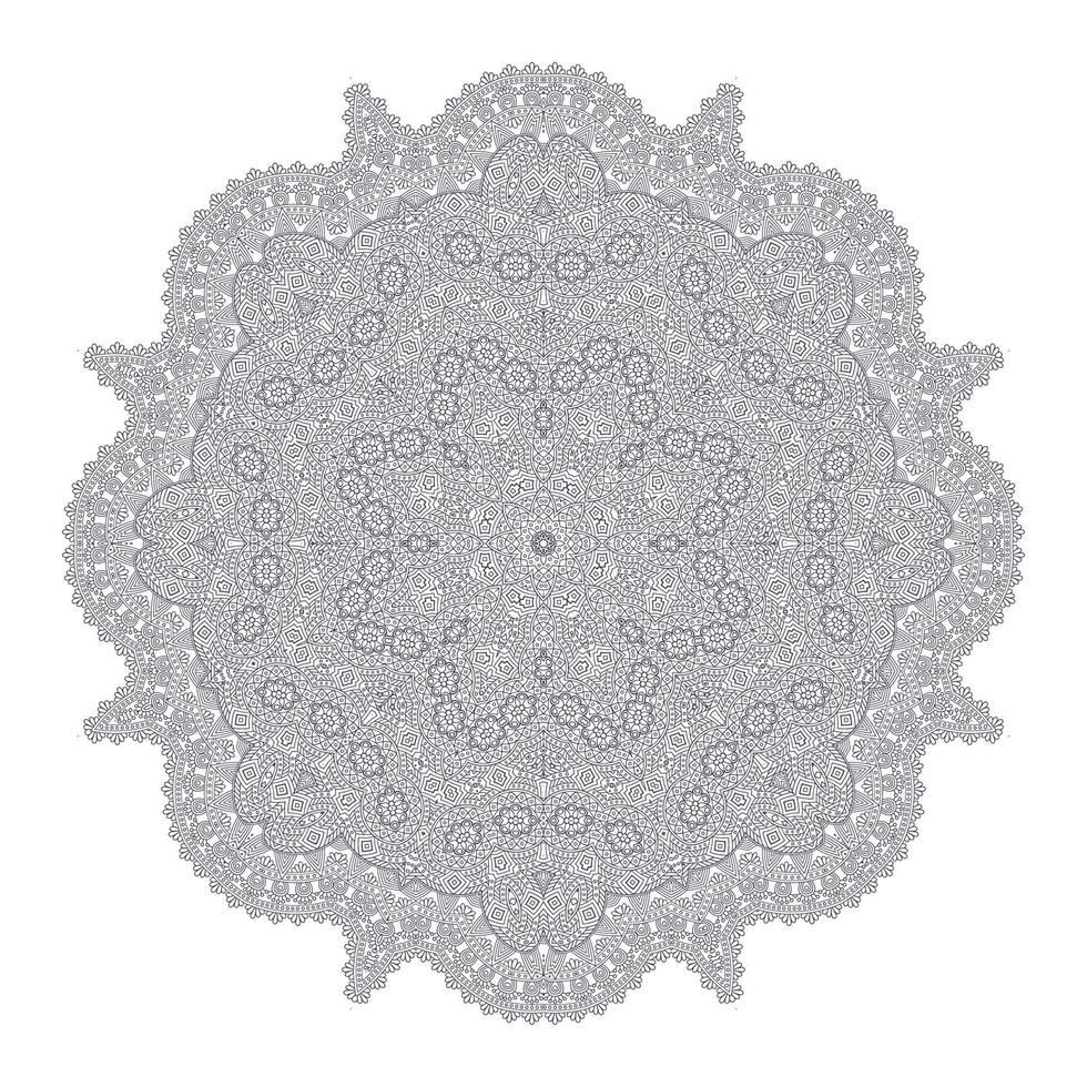 schöner Mandala-Vektor für Design vektor