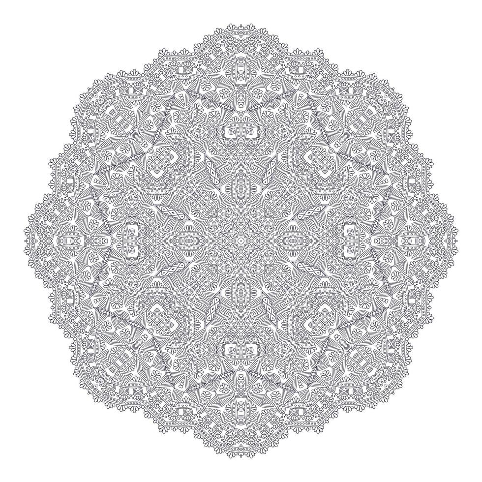 Mandala-Vektor für schönes Design vektor