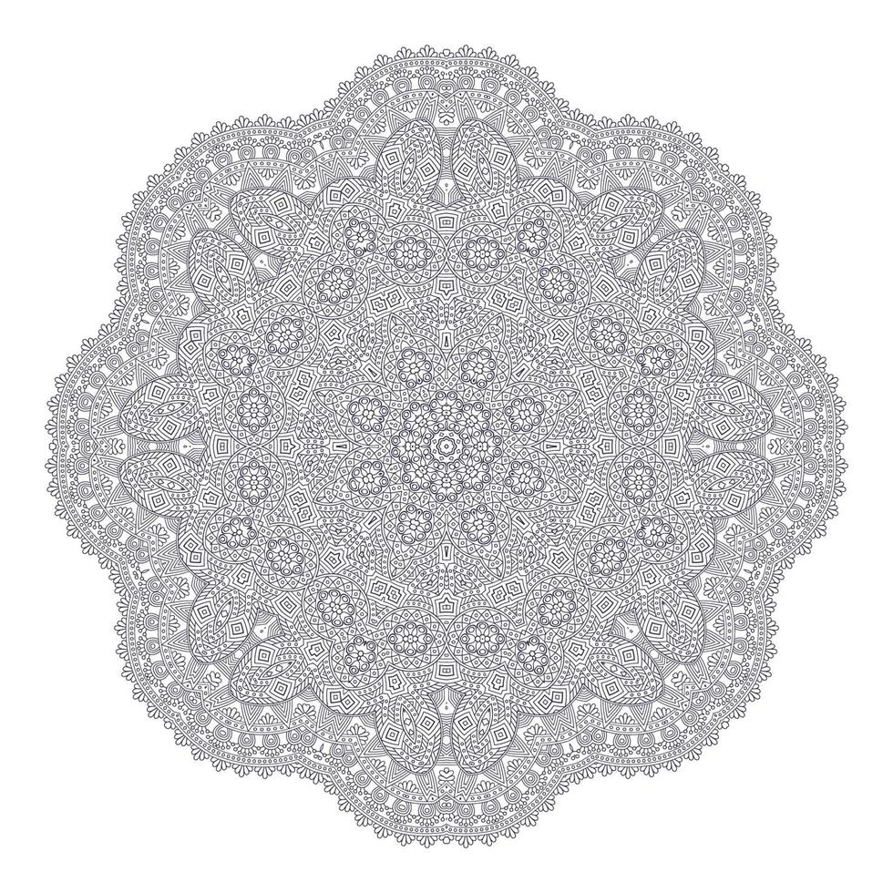 schöner Mandala-Vektor für Design vektor