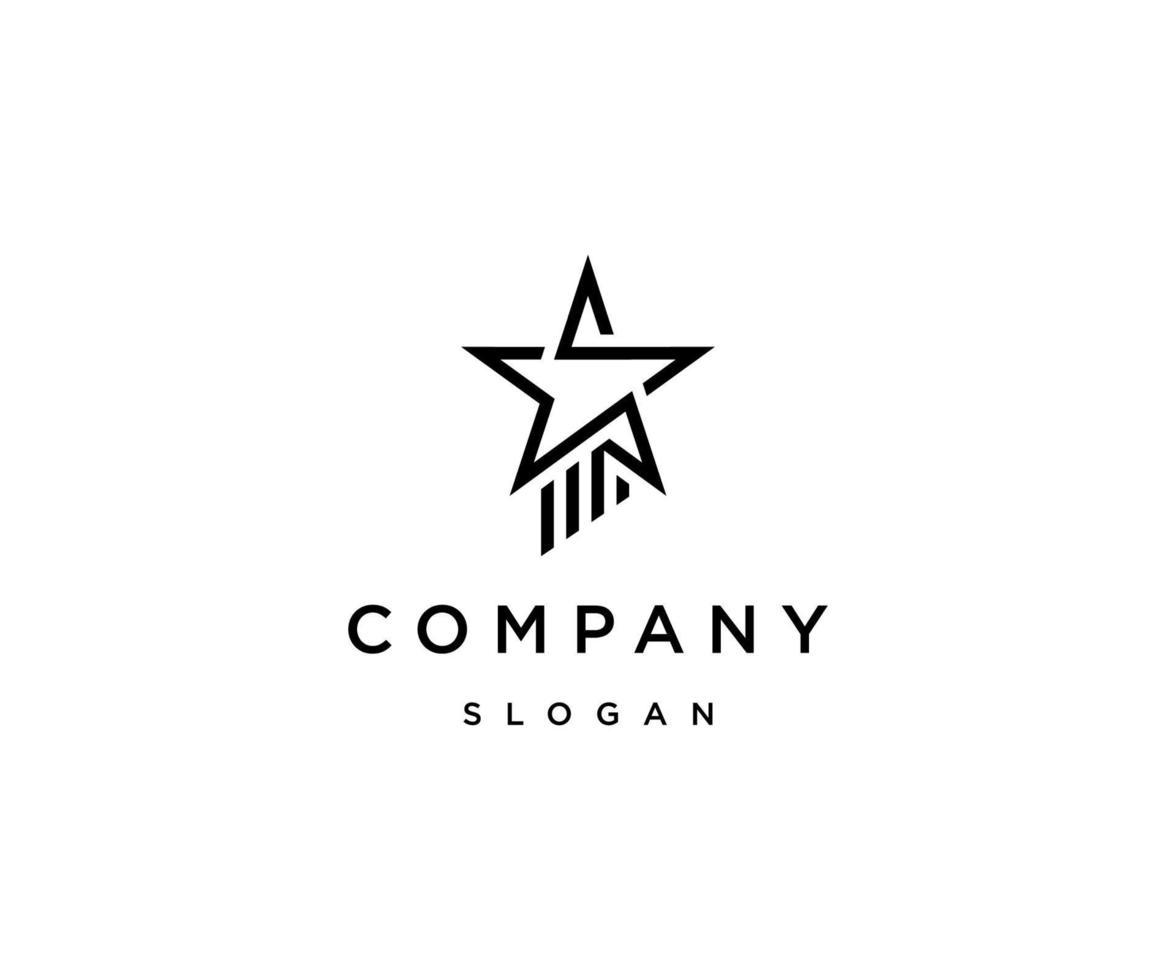 Stern-Logo-Icon-Design-Vorlage vektor