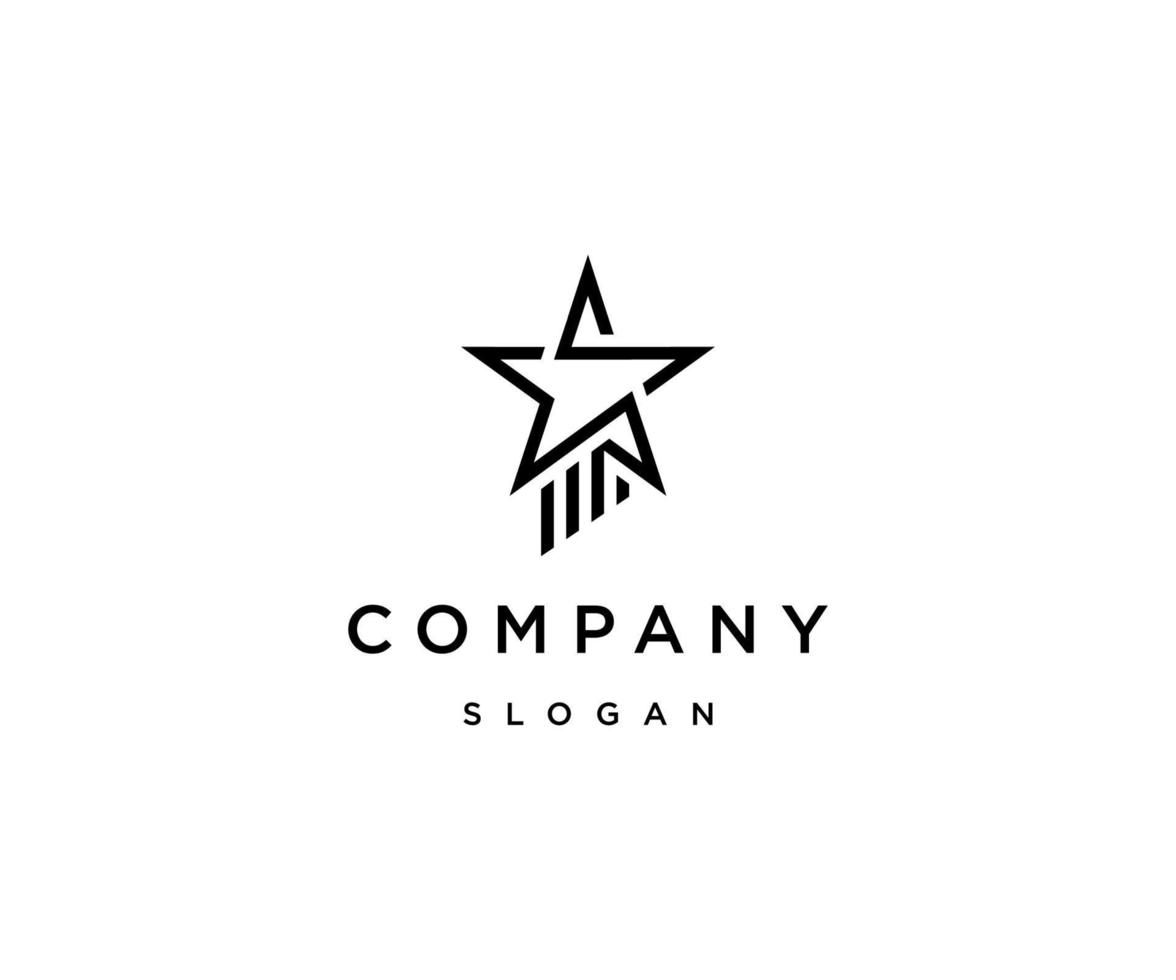 stjärna logotyp ikon formgivningsmall vektor