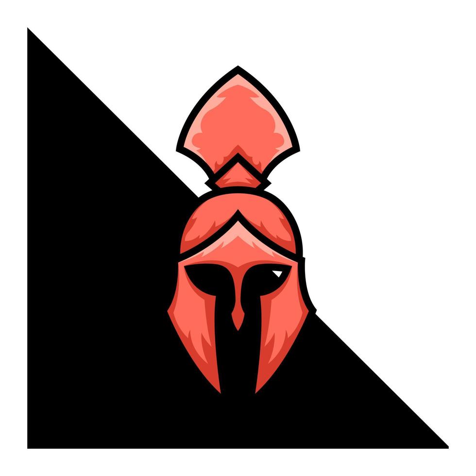 spartanisches Maskottchen-Logo-Design vektor