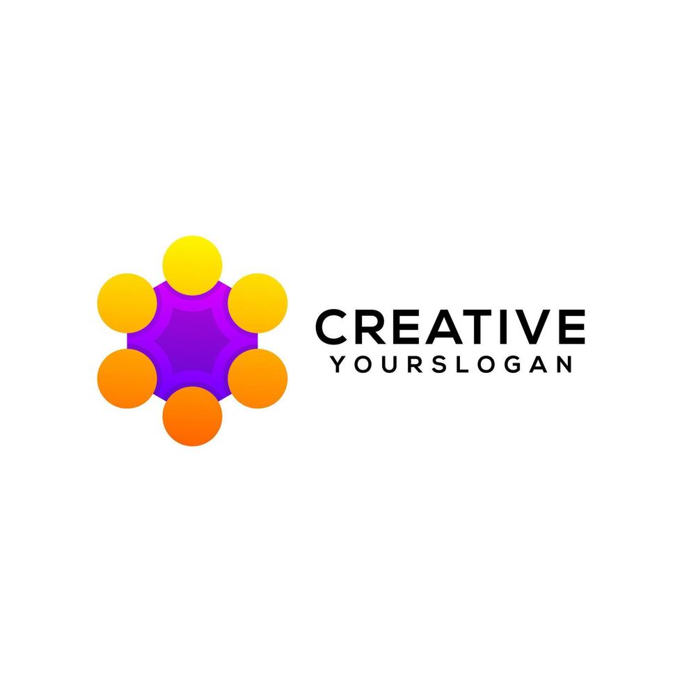 Vektor modernes Business-Logo-Gradient-Icon-Design