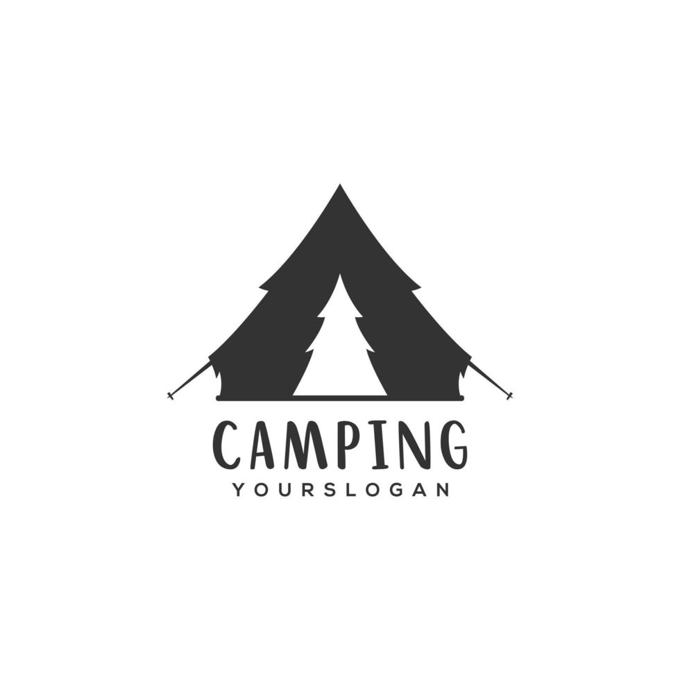 Camping-Logo-Design-Vektor vektor