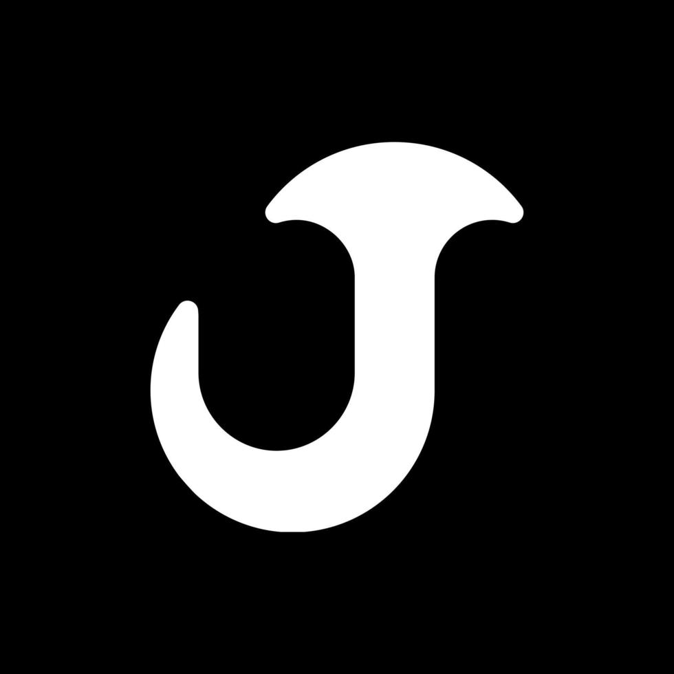 bokstaven j logotyp design vektor