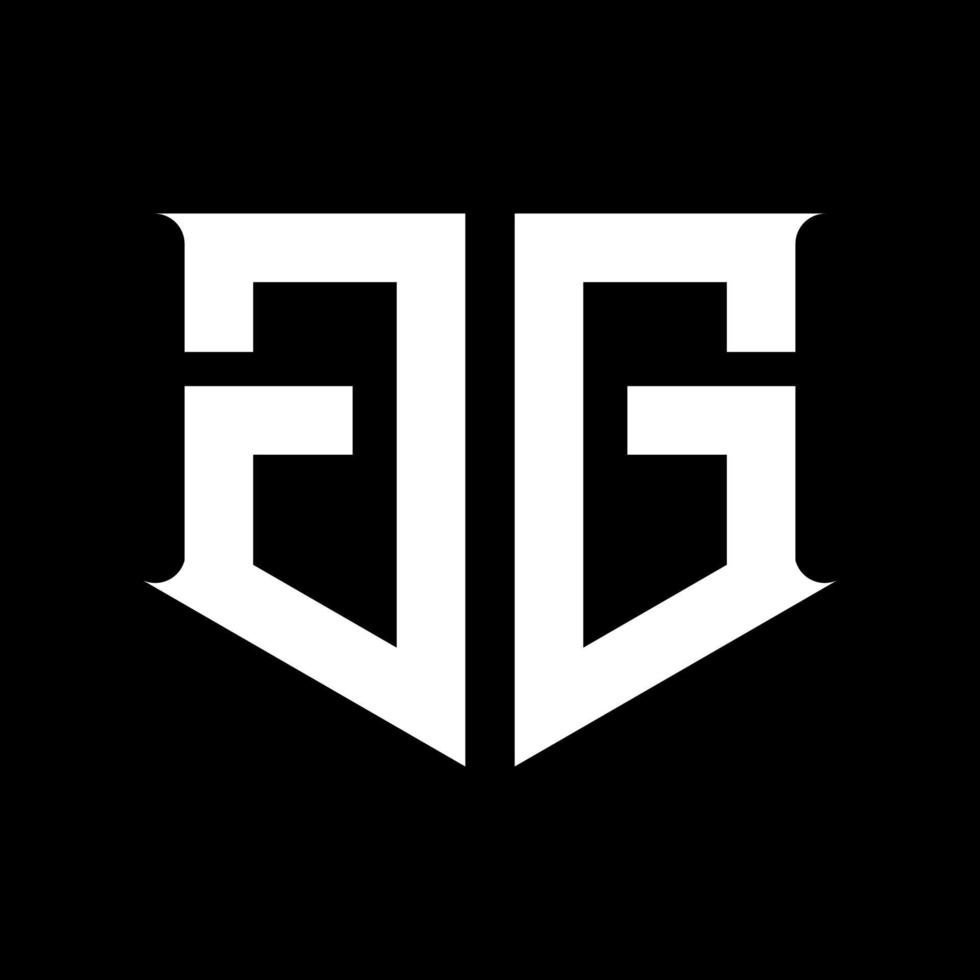 Buchstabe gg-Monogramm-Logo-Design vektor