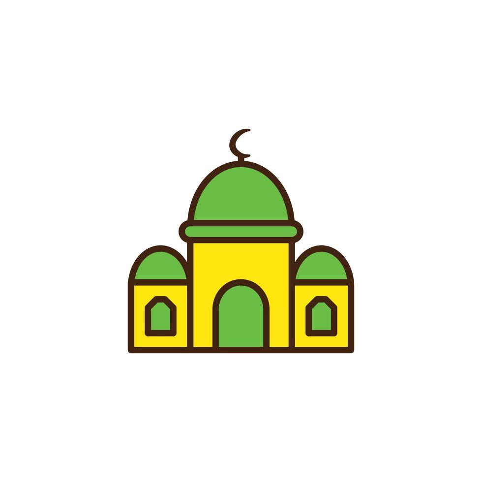 detta är ikonen för moskén vektor