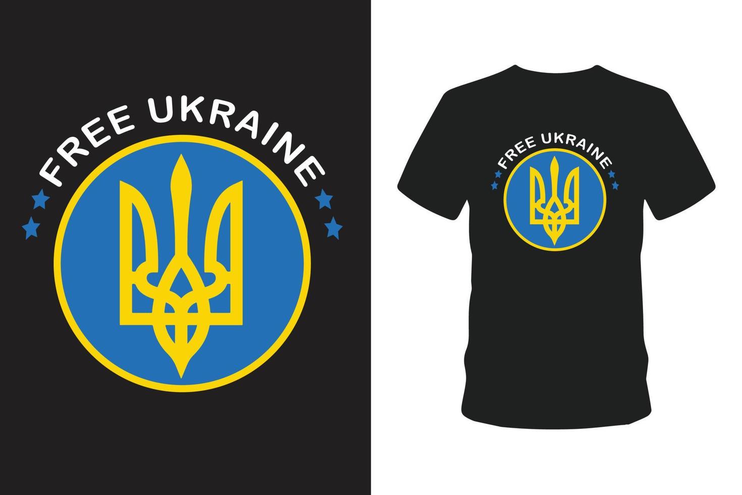 gratis ukrainsk t-shirt design vektor