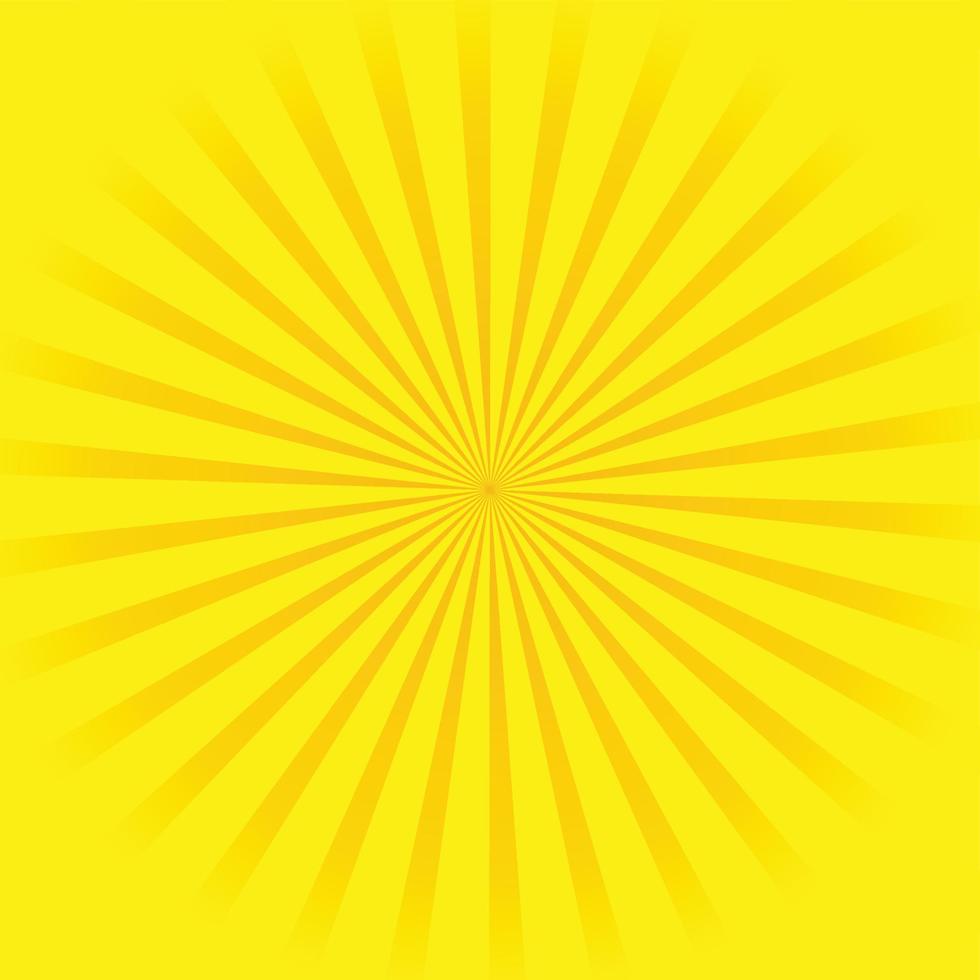 gelbe sonne sunburst hintergrund vektor