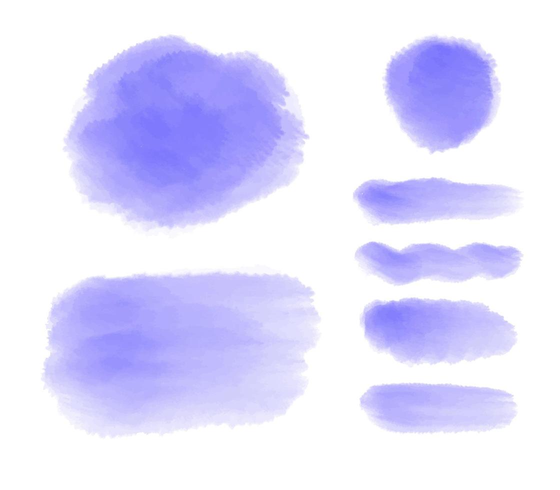 erröten lila aquarellflecken malen stropke. abstrakte violette Aquarellhintergrundtextur. vektor