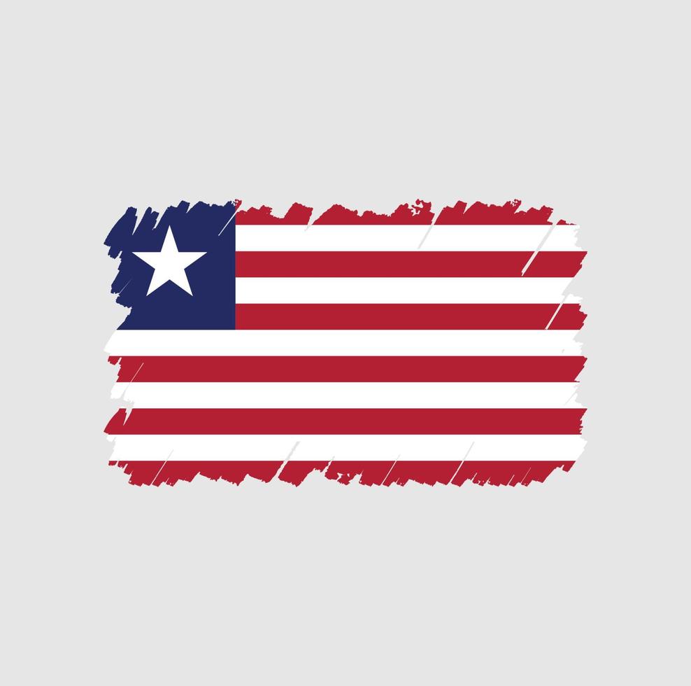 Bürste der Liberia-Flagge vektor