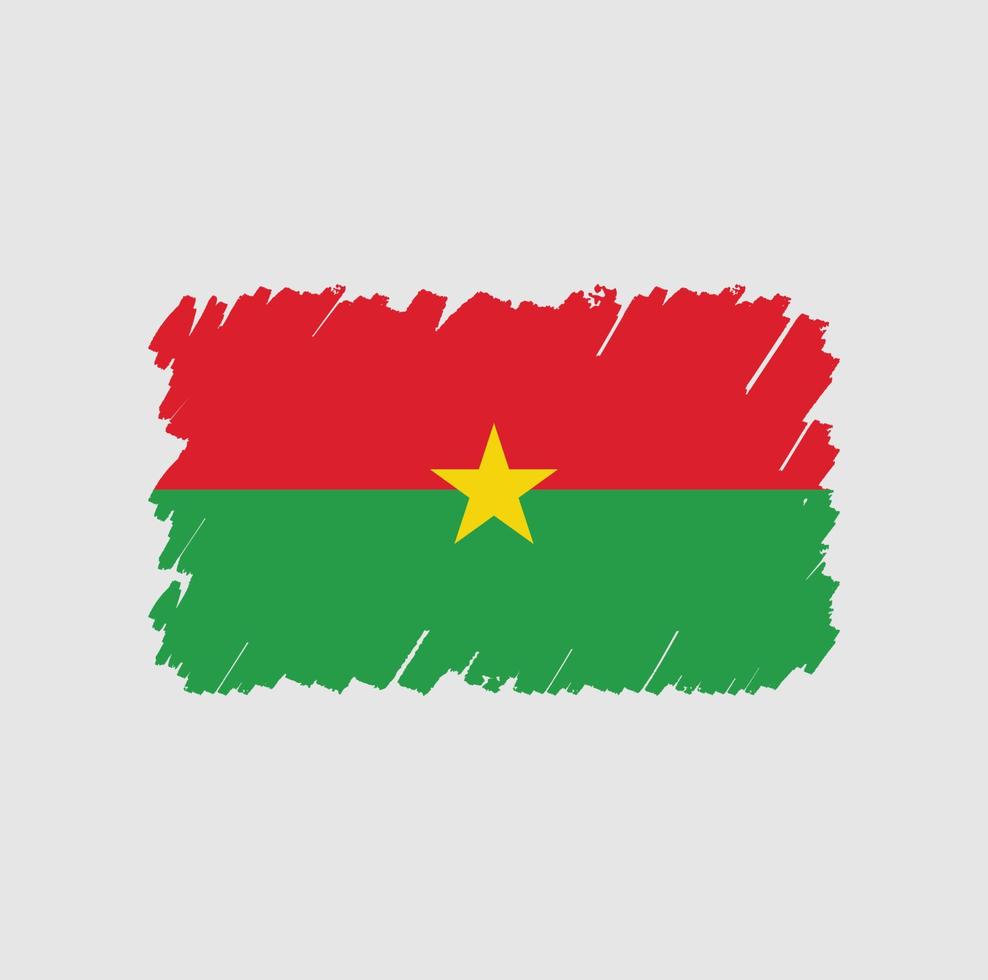 burkina faso flaggborste vektor