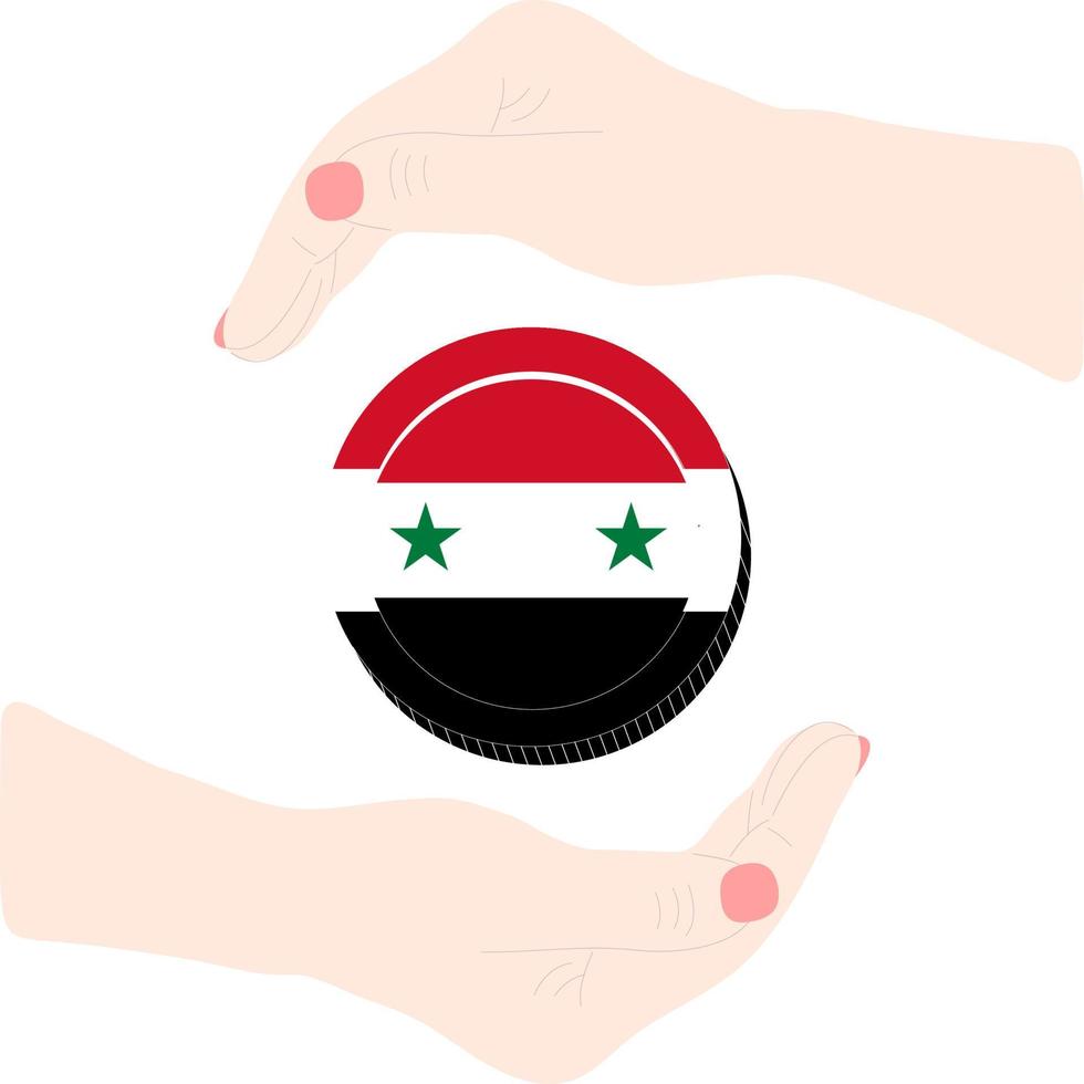 Syriens flagga vektor