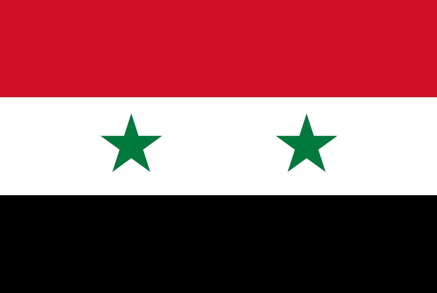 flagge von syrien vektor