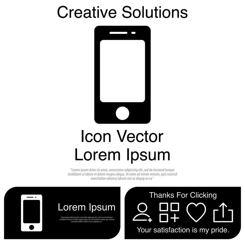 mobiltelefon ikon vektor eps 10