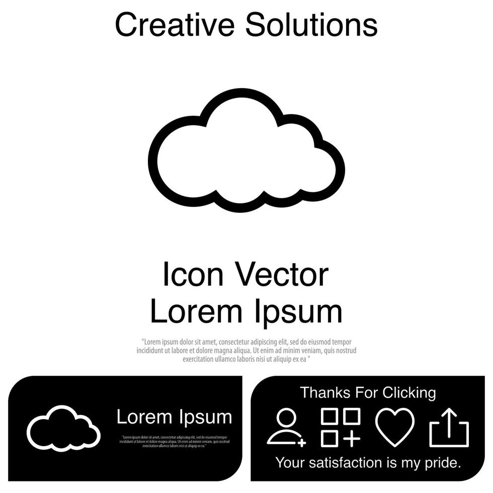 Cloud-Icon-Vektor eps 10 vektor