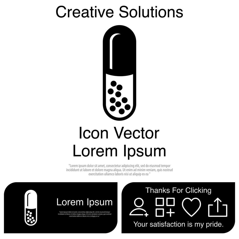 Kapsel-Icon-Vektor eps 10 vektor