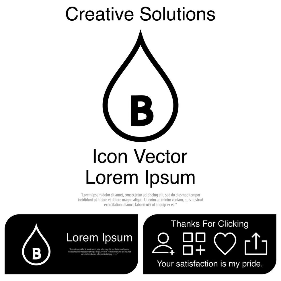 Blut-Icon-Vektor eps 10 vektor