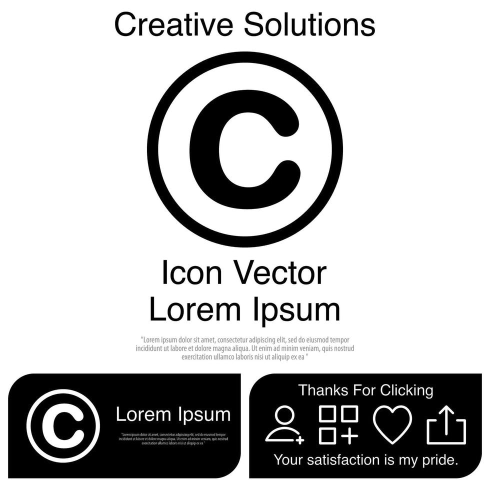 Copyright-Icon-Vektor eps 10 vektor