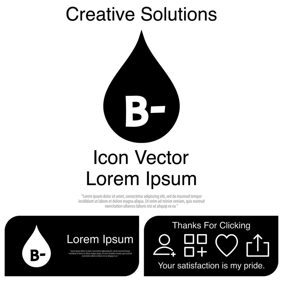 Blut-Icon-Vektor eps 10 vektor