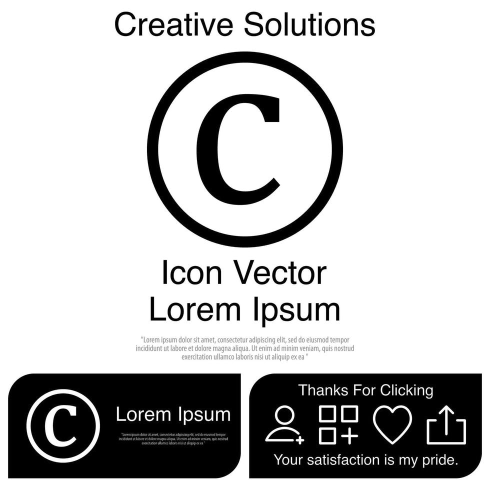 Copyright-Icon-Vektor eps 10 vektor